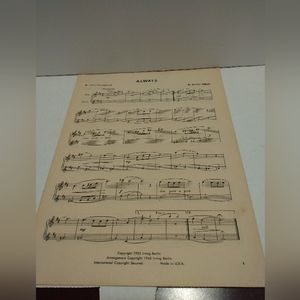 Vtg sheet music. 1925-1945.